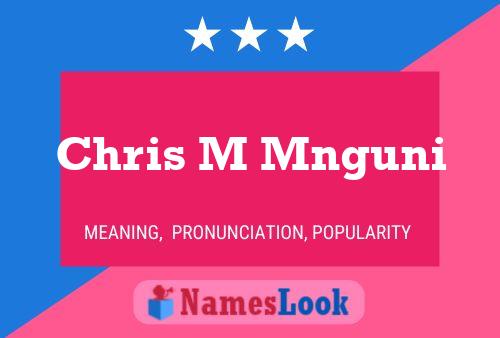 Póster del nombre Chris M Mnguni