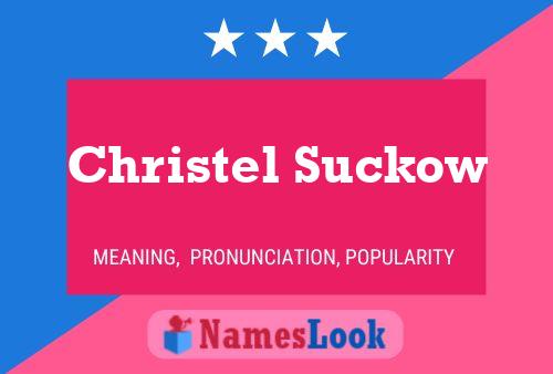 Póster del nombre Christel Suckow