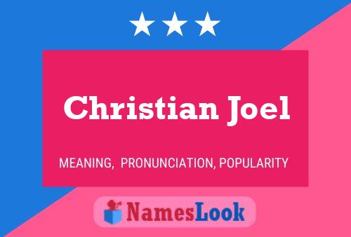 Póster del nombre Christian Joel