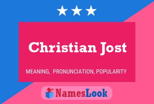 Póster del nombre Christian Jost