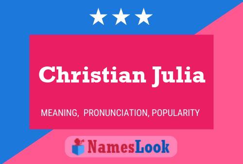 Póster del nombre Christian Julia