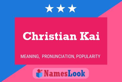 Póster del nombre Christian Kai