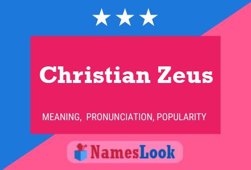 Póster del nombre Christian Zeus