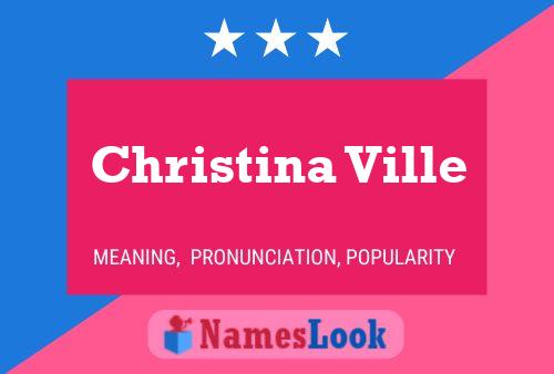 Póster del nombre Christina Ville