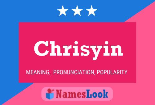 Póster del nombre Chrisyin