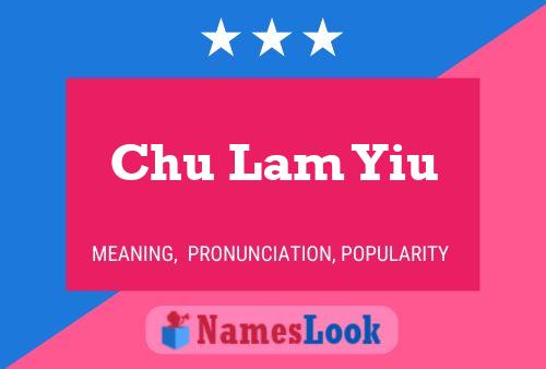 Póster del nombre Chu Lam Yiu