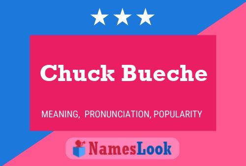 Póster del nombre Chuck Bueche