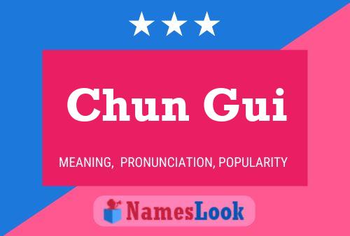 Póster del nombre Chun Gui