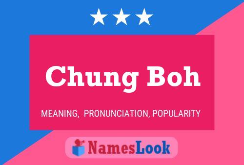 Póster del nombre Chung Boh