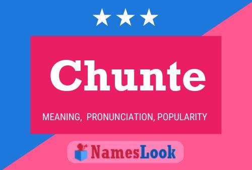 Póster del nombre Chunte