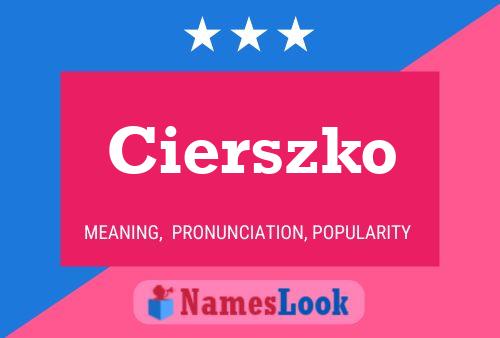 Póster del nombre Cierszko