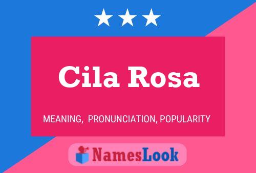 Póster del nombre Cila Rosa