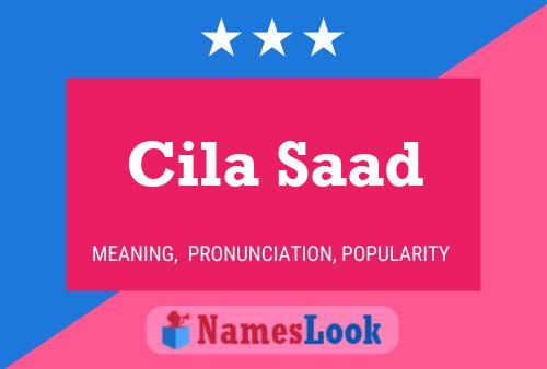 Póster del nombre Cila Saad