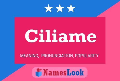 Póster del nombre Ciliame