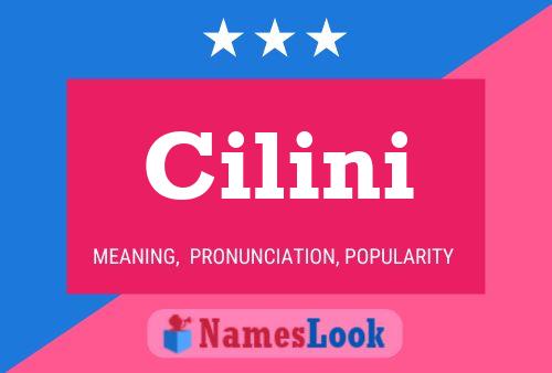 Póster del nombre Cilini