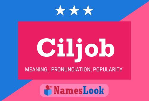 Póster del nombre Ciljob