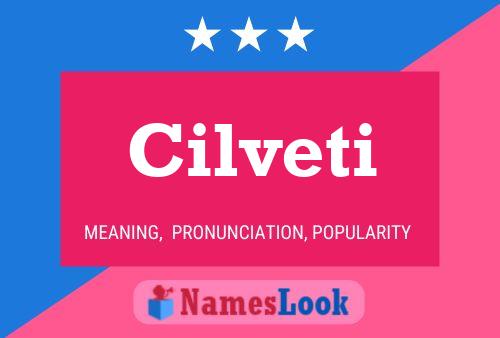 Póster del nombre Cilveti