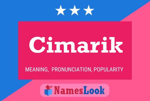 Póster del nombre Cimarik