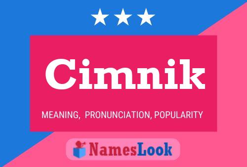 Póster del nombre Cimnik