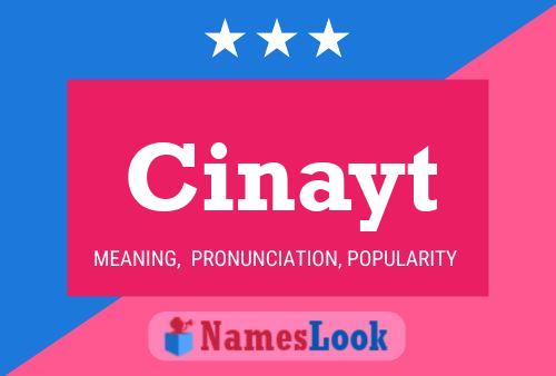 Póster del nombre Cinayt