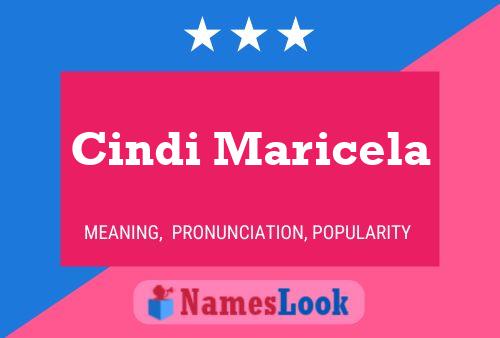 Póster del nombre Cindi Maricela