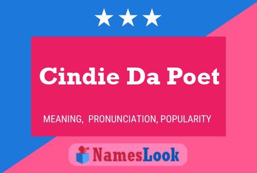 Póster del nombre Cindie Da Poet