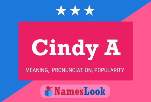 Póster del nombre Cindy A