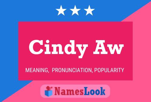 Póster del nombre Cindy Aw