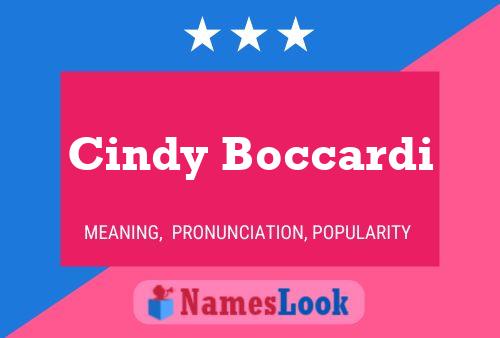 Póster del nombre Cindy Boccardi