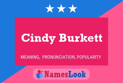 Póster del nombre Cindy Burkett