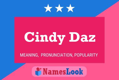 Póster del nombre Cindy Daz