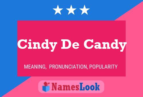 Póster del nombre Cindy De Candy