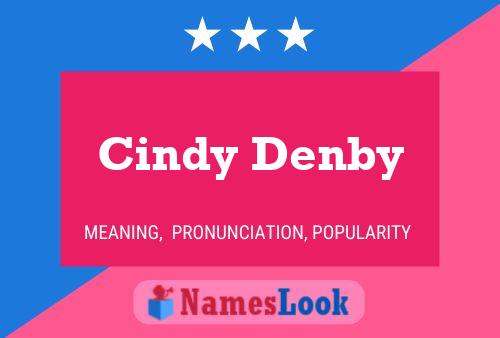 Póster del nombre Cindy Denby