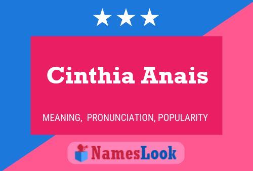 Póster del nombre Cinthia Anais