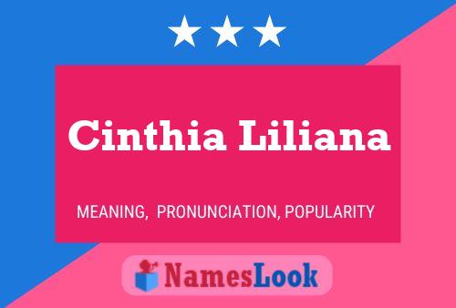 Póster del nombre Cinthia Liliana