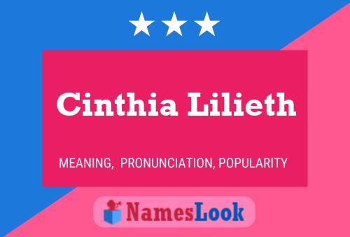 Póster del nombre Cinthia Lilieth