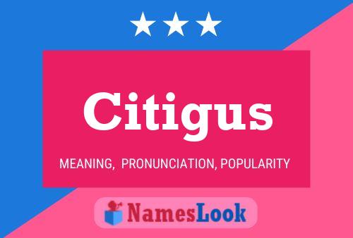 Póster del nombre Citigus