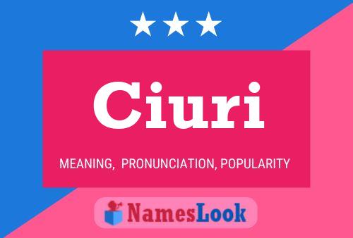 Póster del nombre Ciuri