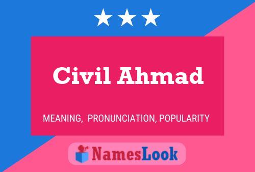 Póster del nombre Civil Ahmad