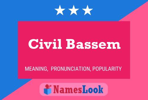 Póster del nombre Civil Bassem