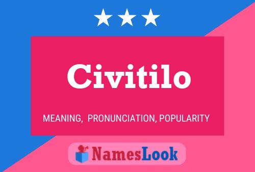 Póster del nombre Civitilo