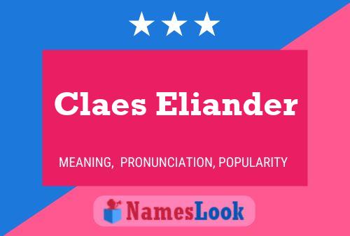 Póster del nombre Claes Eliander