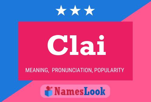 Póster del nombre Clai