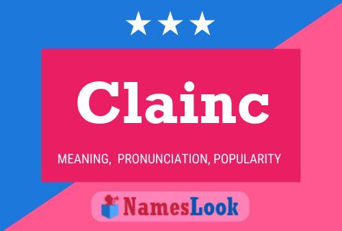 Póster del nombre Clainc