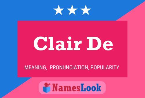 Póster del nombre Clair De