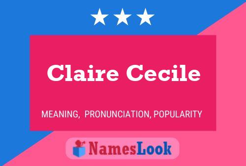 Póster del nombre Claire Cecile