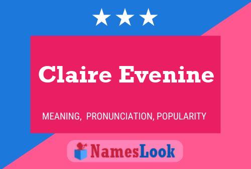 Póster del nombre Claire Evenine