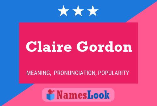 Póster del nombre Claire Gordon