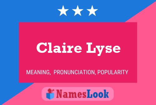 Póster del nombre Claire Lyse