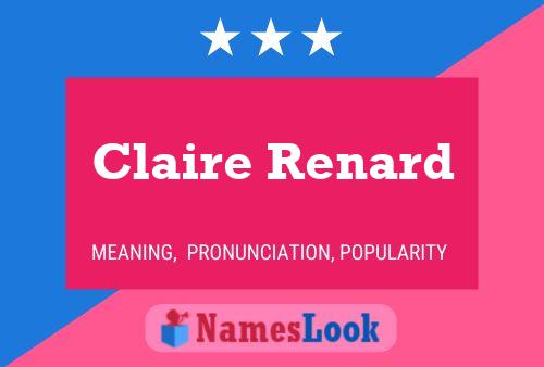 Póster del nombre Claire Renard